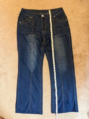 Dark Blue High-Rise Straight Leg Jeans fit like sz 12